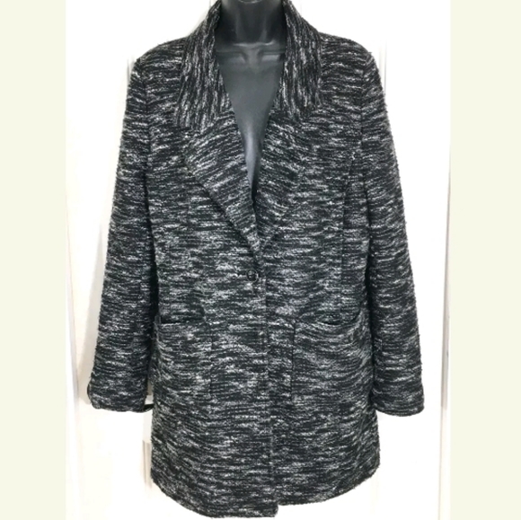 Free People Tweed Pea Coat Jacket Small - Picture 6 of 6